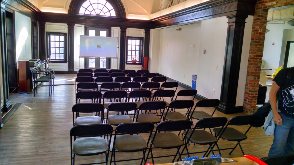 Difference Engine meeting room in the morning empty