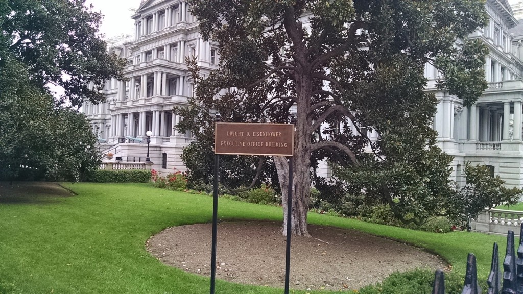 Dwight D. Eisenhower Executive Office Building sign